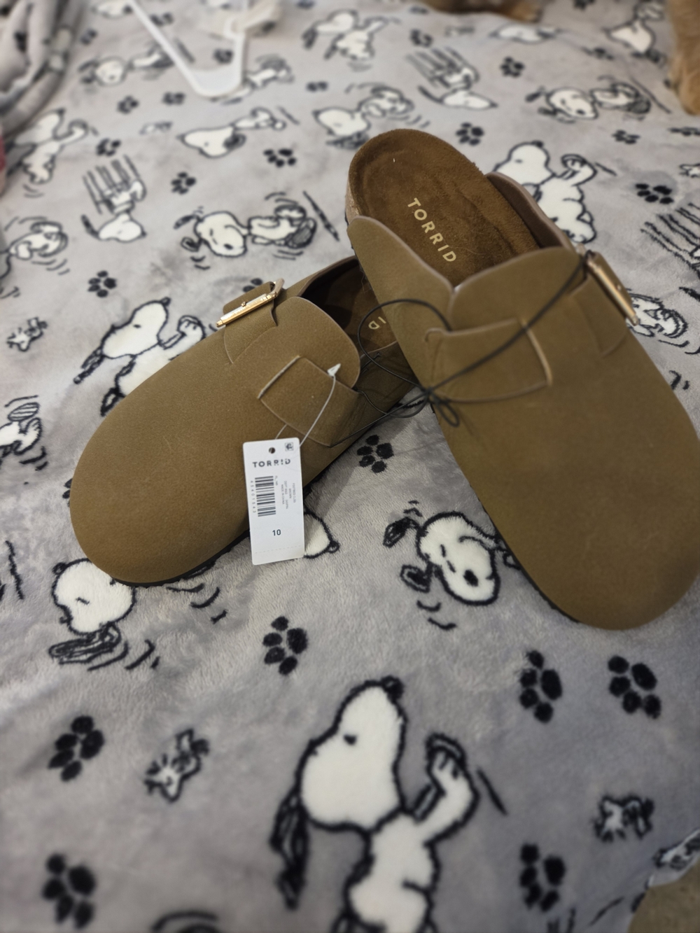 Torrid Tan Suede Wide Mule Slides